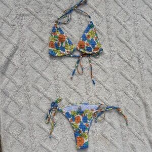 Colorful Floral Bikini Set